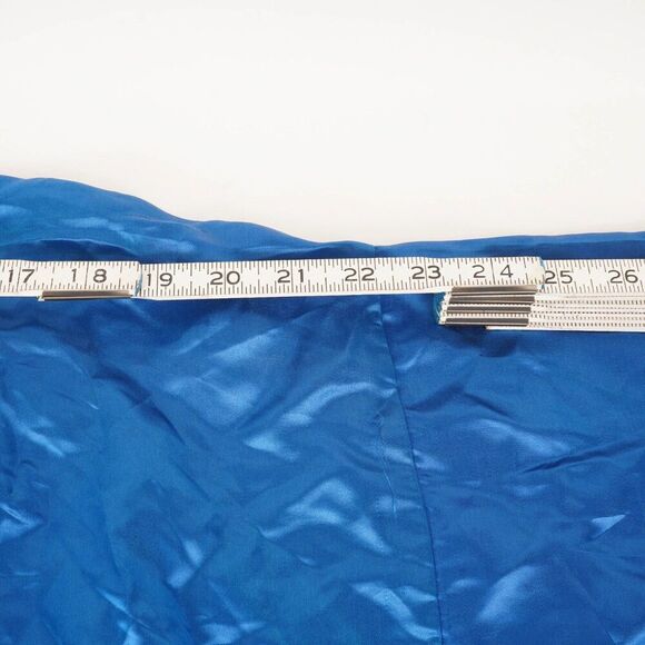 Vintage Golden Dragon Royal Blue Hand Embroidered Silk Robe with Belt Size M - Picture 12 of 15